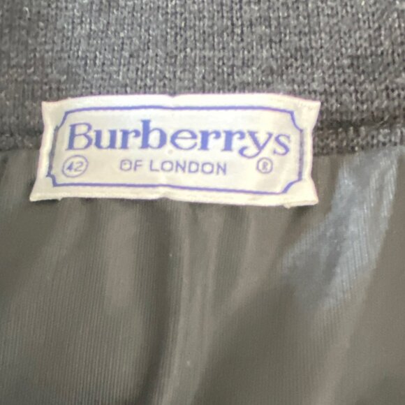 Vintage Burberry Wool Knit Skirt Dark Grey size 42 - Picture 4 of 5